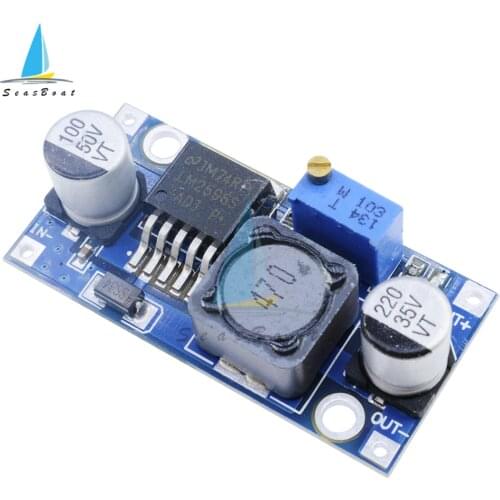 LM2596S DC-DC Step Down Power Supply Module 4V-35V 3A Adjustable Buck Module Board LM2596 Voltage Regulator 24V 12V