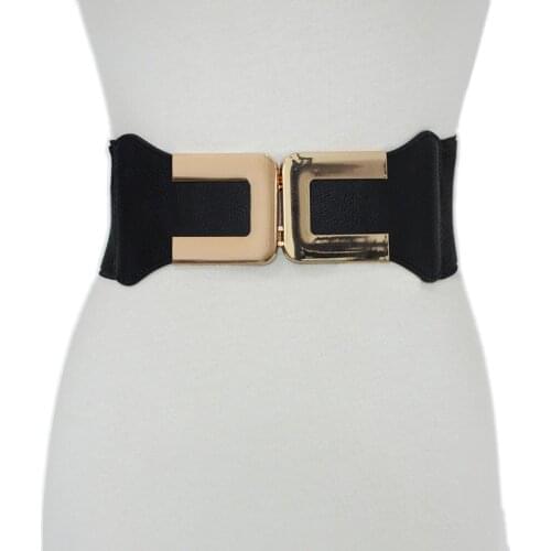 Plus Size Corset Belt Elastic Wide Cummerbunds Designer Belts For Women High Quality Stretch Waistband Luxury