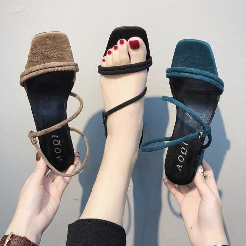 HOT Plus Size 35-44 Flat Outdoor Slippers Sandals Foot Ring Straps Beaded Roman Sandals Fashion Low Slope With Womens Shoes