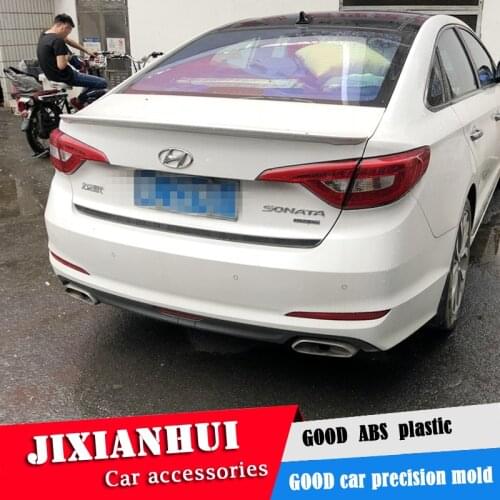 For Sonata Spoiler 2016-2018 Hyundai Sonata 9 YW Spoiler ABS plastic Material Car Rear Wing Color Rear Spoiler
