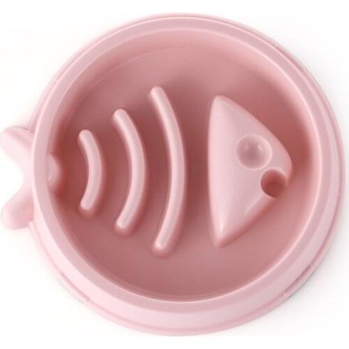 Pet Supplies New Slow Food Anti-Chye Pet Bowl Dog Fishbone Modeling Pet Slow Feeding Bowl dog supplies water bottle