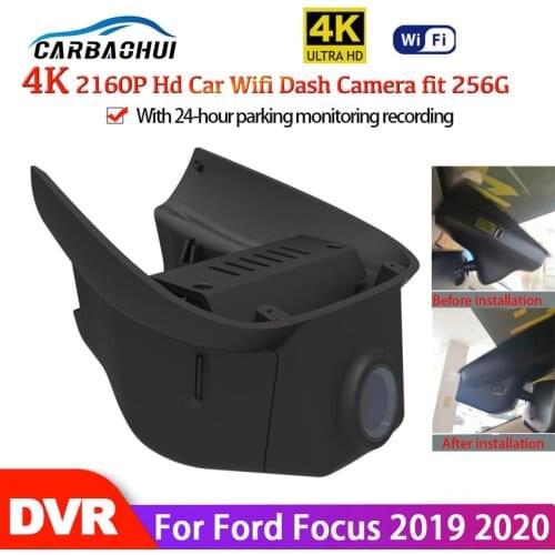 4K Car DVR WiFi Registrator Dash Cam Camera Digital Video Recorder Camcorder Full HD 2160P Night Vision For Ford Focus 2019 2020