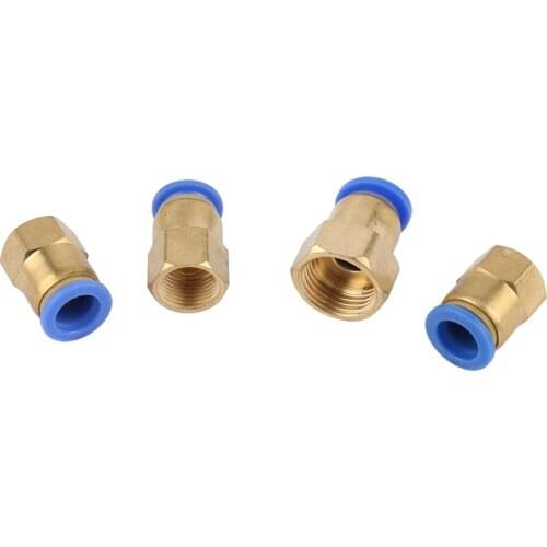 Out Diameter 12mm Pipe Interface Slip Lock Quick Connector 1/4" 1/2" 1/8" 3/8" Female Thread Pneumatic Garden Irrigation Adapter