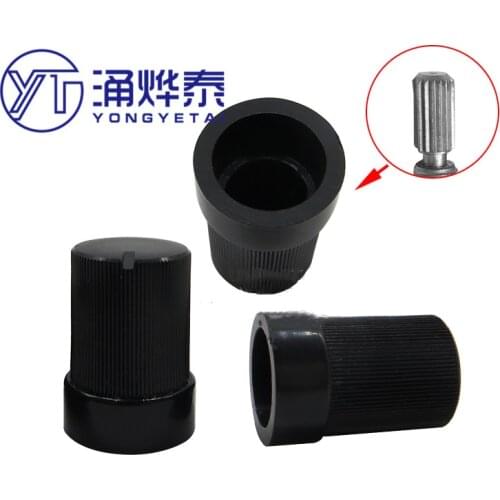 YYT 10PCS 10*15MM full plastic striped knob, internal control 6mm