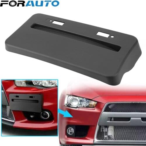 1Pc License Plate Bracket Auto Front Bumper Install License Plate Frame Relocator Base For Mitsubishi Lancer GTS EVO X 2008-2018