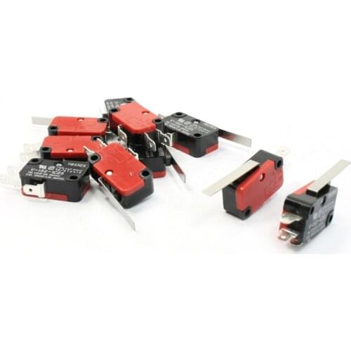 10 Pcs/Lot x Short Straight Hinge Lever Arm Limit Micro Switch SPDT 1 NO 1 NC V-152-1C25 Wholesale Retail