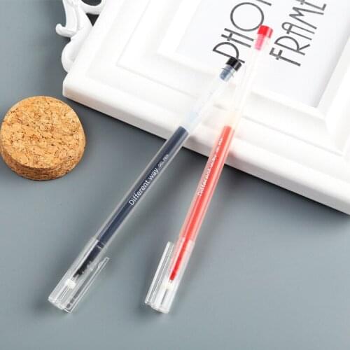 20 Pcs Black Red Ink Gel Pens Set Large Capacity 0.5mm Needle Signature Neutral Pen Cute Learning Stationary Gifts Wholesale