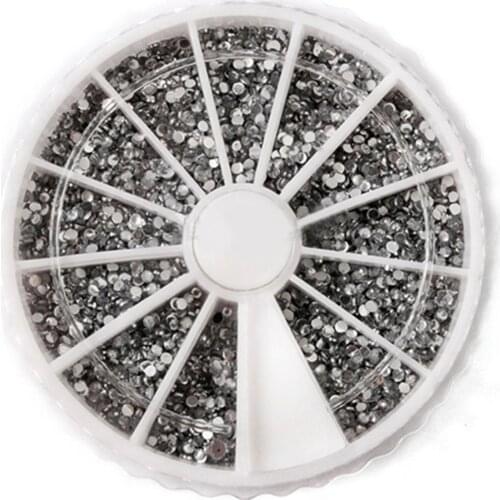 2400 Pcs/Wheel Nail Art Decoration DIY Easy to Apply Smellless Cute Fingernail Decoration Stickers for Salon Manicure Tools