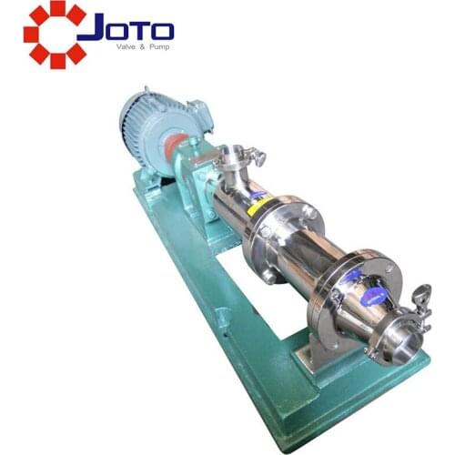 50hz/60hz 1hp Sanitary G type single screw pump High viscosity colloid pump