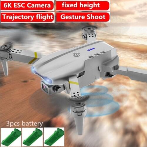 5G 6K Pocket RC Quadcopter with 6K Dual ESC Camera Gesture Photo Fixed Height Hovering Trajectory Flight 360 Rolling Aircrafts