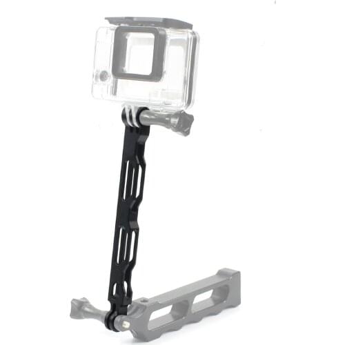 Aluminium Extension Arm Metal Pole Mount Helmet Selfie Rod for Gopro Hero 2 3 4 5 6 7 8 SJ4000 Xiaomi Yi Osmo Action Camera Max