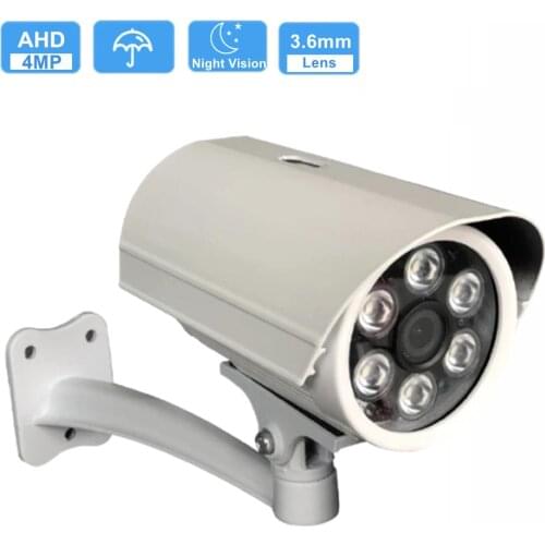 AHD Analog High Definition Surveillance Camera 2MP 4MP NTSC/PAL Outdoor Waterproof IP66 1080P Infrared AHD CCTV Security Camera