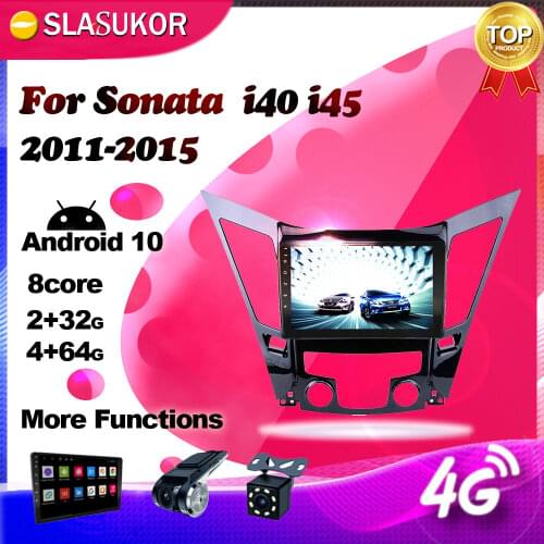 Android Multimedia Video Player For Sonata i40 i45 2011 2012 2013-2015 Car Radio 4G GPS Navigation 2G+32G WIFI No 2 din DVD CD