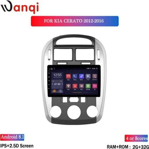 Wan qi 2G RAM 32G ROM 9 inch Track-Mage Auto vehicle car multimedia GPS navigation system for kia Cerato 2008-2012