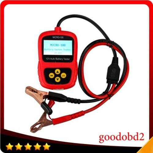 Car 12V Battery tester MICRO-100 Digital Battery Tester Battery Conductance & Electrical System Analyzer 30-100AH Repair tool