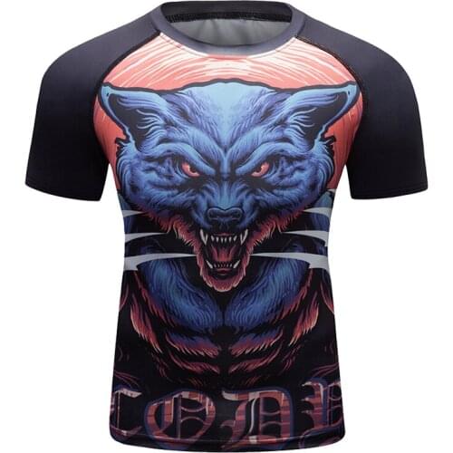 Cody Lundin New Design Mens Compress Summer Short Sleeves Underground tee&top Polyester and Spandex Running Rashguard