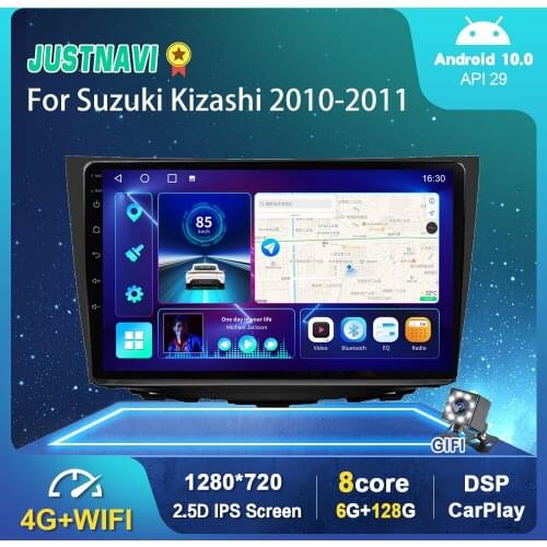 OKNAVI DSP Android 10.0 Car Radio Player For Suzuki Kizashi 2010-2011 GPS WIFI Carplay Stereo Auto 1280*720P Carplay OBD Newest