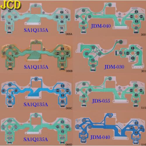 JCD 1PCS Buttons Ribbon Circuit Board for Dualshock 4 PS4 Pro Slim JDM-001 JDS 055 Controller Conductive Film Keypad Flex Cable