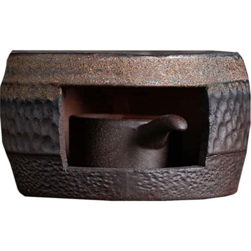 Ceramic Tea Warmer Ceramic Teapot Warmer Retro Candle Stand Holder Kungfu Tea Tool for Home, Office and Tea Lovers