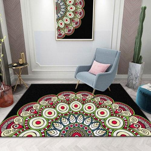 European retro classic mandala ethnic style carpet hotel family bed living room bedroom floor mats can be customized