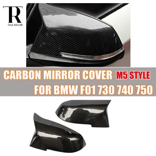 M5 Style F01 Carbon Fiber Replaced Style Mirror Cover Cap for BMW 7 Series F01 730i 740i 750i 2014 2015 2016