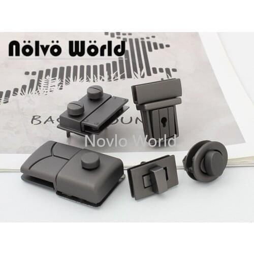 Nolvo World 2-10 pieces 27*17/40*28/37*29/26*21/50*30mm Matte gun purse bag lock High Quality Bag parts Lock