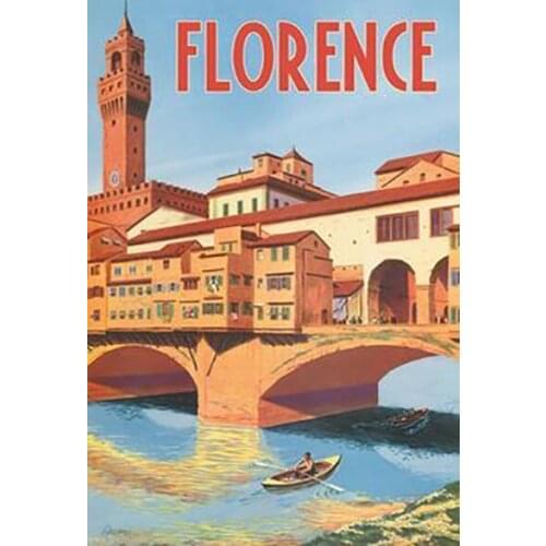 Florence Metal Tin Sign,Florence Tin Sign,retro Metal Sign Art Poster Wall Plaque