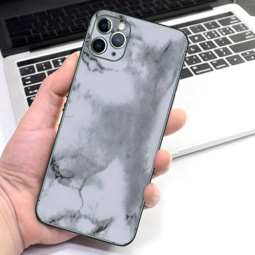 Marble Matte Protective Wrap Skin Phone Back Paste Sticker For iPhone 12 Pro Max 12 Mini SE 2020 11 Pro XS MAX XR 8 7 Plus Film