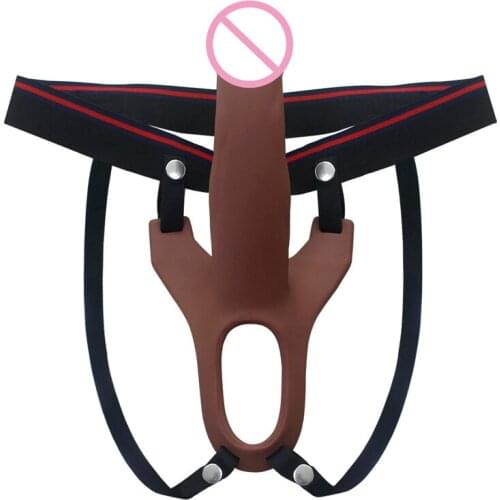 Newest! Hollow Strapon Dildo Sex Toy For Lesbian Couples Sex Toy Artificial Penis Adult Products Sex Shop