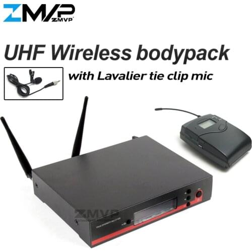 Professional EW122G3 UHF Wireless Microphone Karaoke System with EW100G3 Cordless Bodypack Transmitter Lavalier Lapel Clip Mic