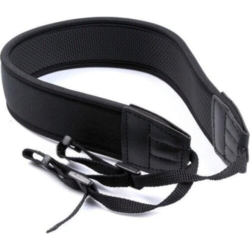Skidproof Elastic Neoprene Neck Black Strap for NIKON SLR D90 D3200 D3000 D3300 D5200 D5300 D7000 D7100 D7200 D800 dslr camera