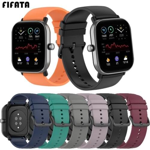 Soft Silicone Strap For Amazfit GTS 2 2e 2 Mini Smart Watch Sport Band Accessories For Garmin Forerunner 245/245M/645 Bracelet