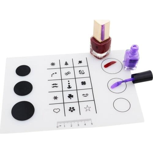 Foldable Practical Nail Polish Silicone Hand Cushion Holder Pad Sticker Nail Art Mat Manicure Table Tools Nail Supplies