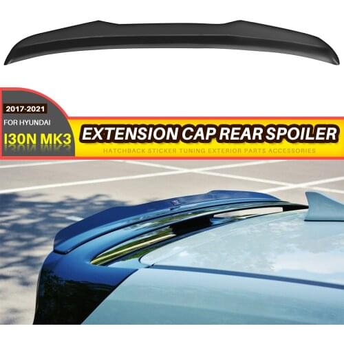 Spoiler FOR HYUNDAI I30N MK3 EXTENSION CAP REAR SPOILER Wing i30n Hatchback sticker tuning exterior parts accessories 2017-UP