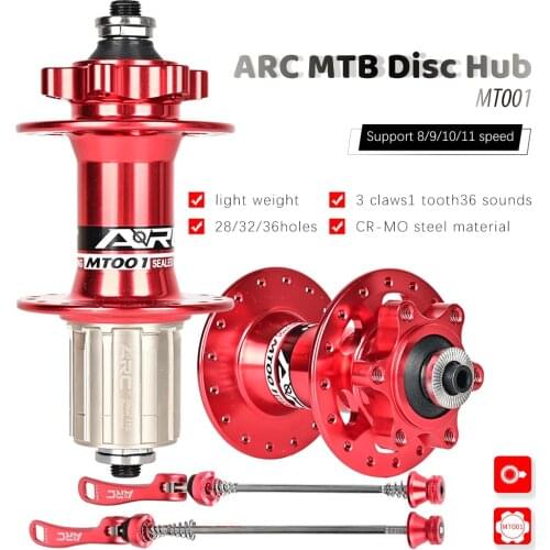ARC 001 Bicycle Hub Mountain Bike Sealed Bearing Hub Quick Release 32/36 Hole 8-12 Speed 100MM/135MM Stainless Steel Freehub