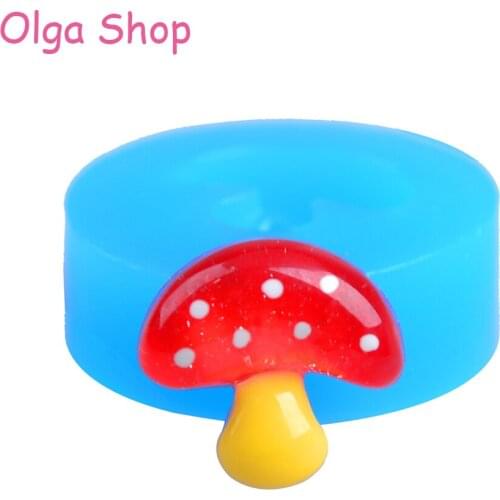 VYL017 Mushroom Flexible Silicone Mold Scrapbooking Mold Mini Resin Mold Fondant Gumpaste (Clay Resin Wax Epoxy Paste Fondant)
