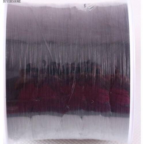 High Quality 0.5MMx500M Fit Making Neckalce Bracelet Black Elastic Crystal Line Beading Cord Rope String Wire Thread 1Pcs N042