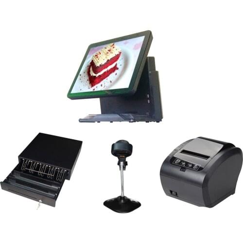 Windows POS Cash Register Pos System With Pos Printer/Cash Box/Baroce Scanner POS1618