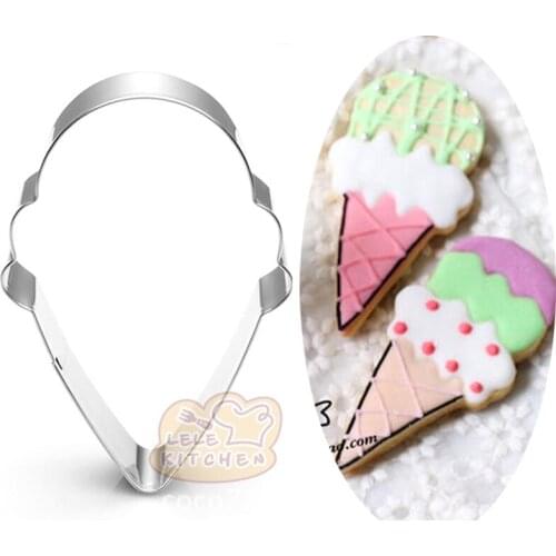 1pcs Ice Cream Cookie Cutter Moldes Metal reposteria Biscuit Pastry Cupcake Fondant Cake Decor Tools Kitchen Accessories cozinha