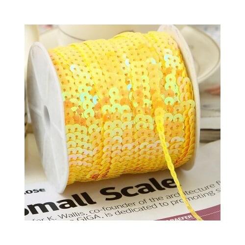 100 yard 6mm Sequin Ribbon Trim Craft Sewing Trimming cloth accessory craft Jewelry decorative
