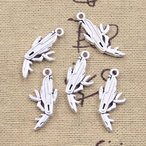 20pcs Charms Tools Multifunctional Saber 25x11mm Antique Silver Color Pendants DIY Making Findings Handmade Tibetan Jewelry