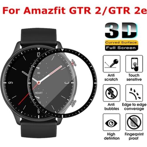 3D Curved Protective Film For Huami Amazfit GTR 2 GTR 2e Full Screen Protector Case for Amazfit GTR2 GTR2e Watch Cover