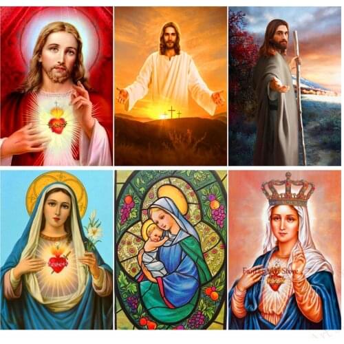 Diamond Mosaic Religious Diamond Painting Diamond Inlaid Diamond Art Painting Complete Diamond Embroidery Cross Stitch Kit