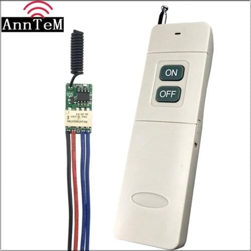 RF Wireless Remote Control Switch 433mhz Transmitter Receiver 3.7v 5v 6v 9v 12v Battery Power Mini Small Relay Controller Module