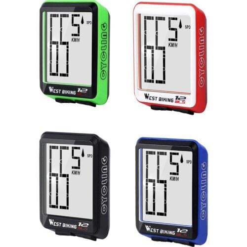 High Quality Wireless Bike Computer Bicycle Speedometer Waterproof LCD Stopwatch Backlight Automatic Bike Odometer