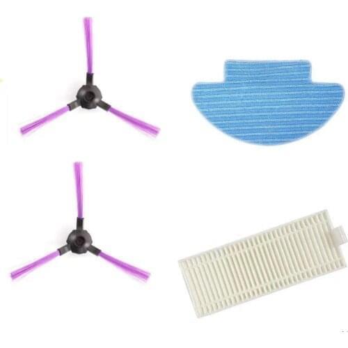 Side Brush+Filter For Panda iplus X700 Vacuum Cleaner Mopping Cloths Parts