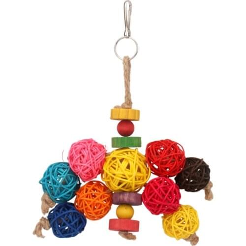 PipiFren Large Bird Toys For Parrot Conure Accessories Cage Decoration And Perch Budgie Parakeet Toy African Grey pappagalli