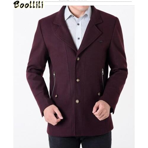 Boollili Woolen Coat Men Plus Size 6xl Mens Jackets Autumn&Winter Casual Mens Coats Cvercoats Jacket Abrigo Hombre