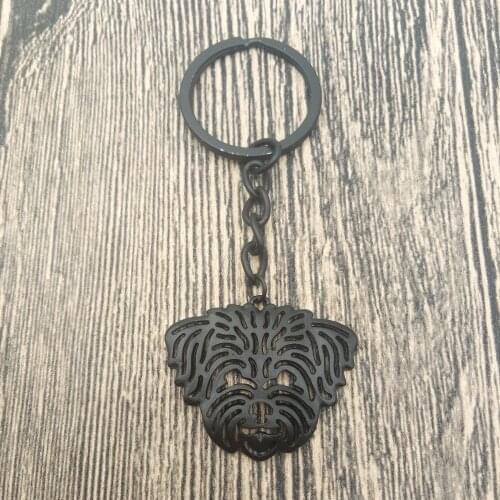 Shih Tzu Key Chains Fashion Pet Dog Jewellery Coton de Tulear Car Keychain Bag Keyring For Women Men