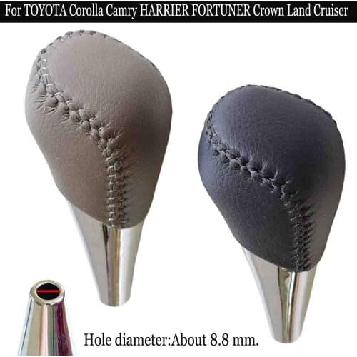 Black Leather Automatic Gear Shift Lever Knob Stick Shifter For Toyota Corolla Camry HARRIER FORTUNER CROWN Land Cruiser